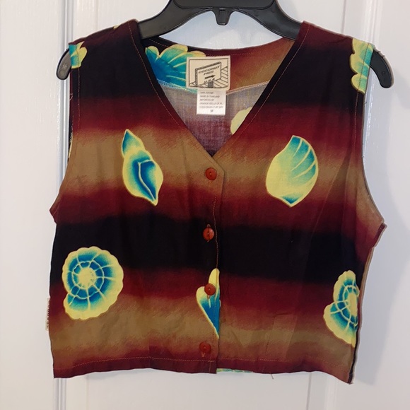 Coconut Pier Top & Wrap Skirt Set  Sz M ,Crop Top & Sarong Skirt NWOT - Picture 6 of 13